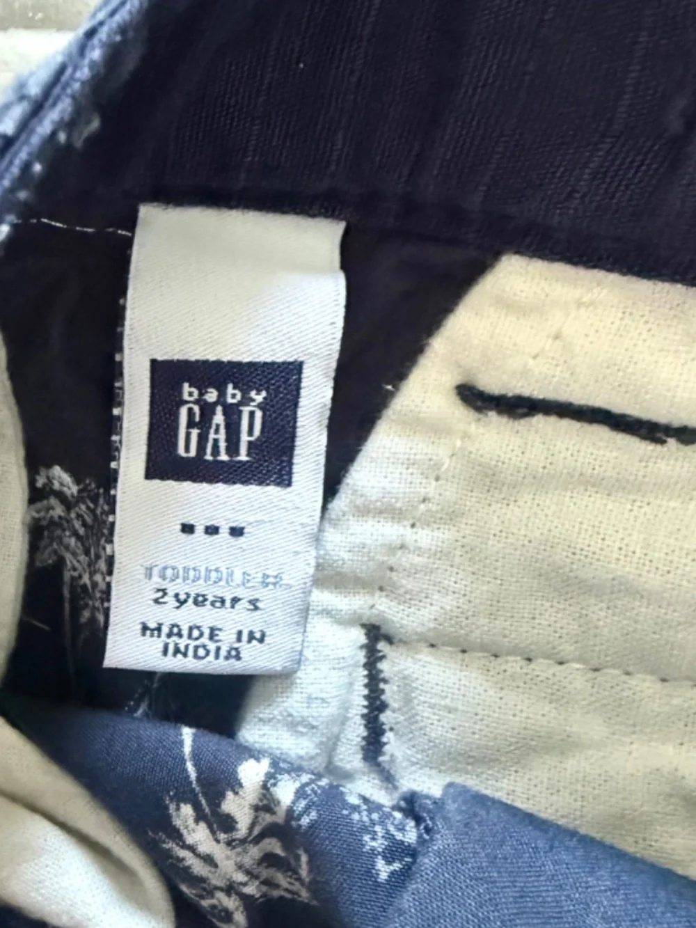 GAP  Navy Palm Tree Print Shorts Boys 2T